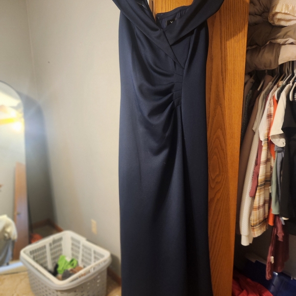 Xscape Navy Blue Dress - Picture 3 of 5